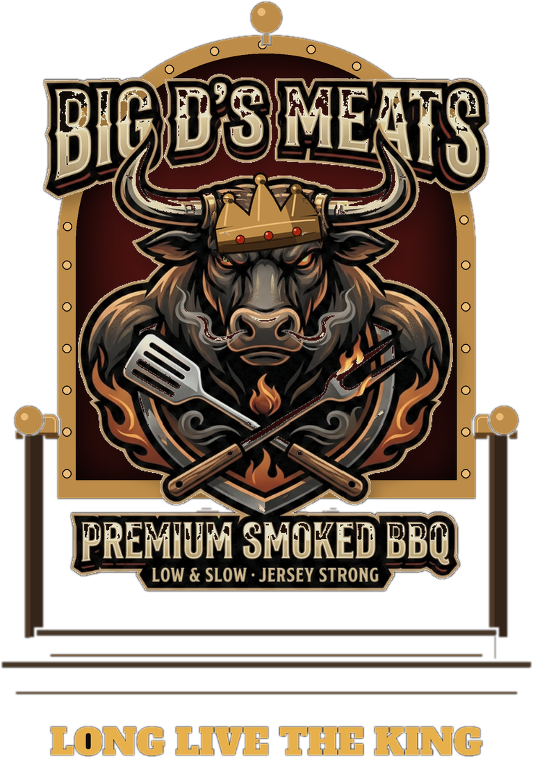 Big D's Meats — Premium Smoked BBQ · Low & Slow, Jersey Strong · Long Live The King